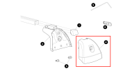 Thule Outer Cover Fixpoint 751 Thule Rapid System Kappe...