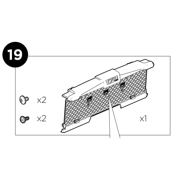 Thule Number Plate Holder Kit Nummernschild Halterung für den VeloSpace XT