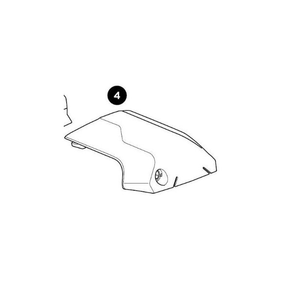 Thule Cover Right Thule Edge Raised Rail rechte Kappe als Ersatzteil