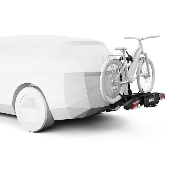 Thule EasyFold 3 Fahrradträger für die Anhängerkupplung für 2 oder 3 Räder - schwarz