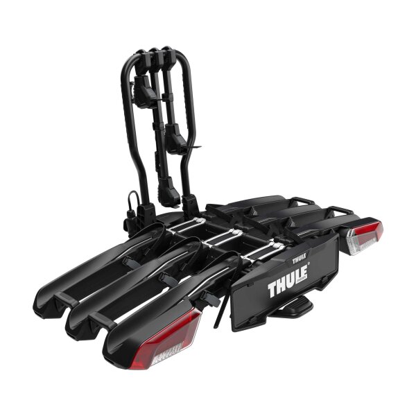 Thule EasyFold 3 Anhängerkupplungs-Fahrradträger für 3 Räder schwarz