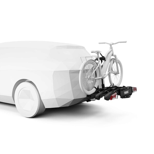 Thule EasyFold 3 Anhängerkupplungs-Fahrradträger für 3 Räder schwarz