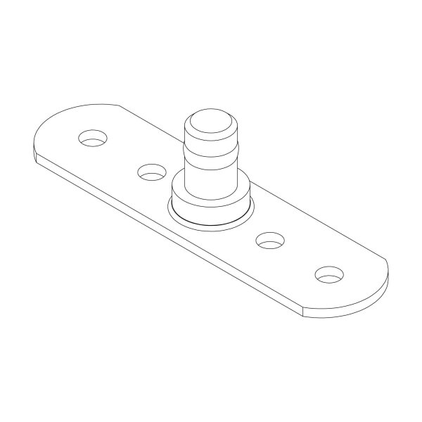 Thule Halter für Deckelstütze (Holder Dual Force) Ersatzteil für Force 3 Dachboxen