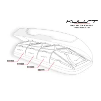 KJUST Taschen Set 4 Stk für Dachbox Thule Force 3 M